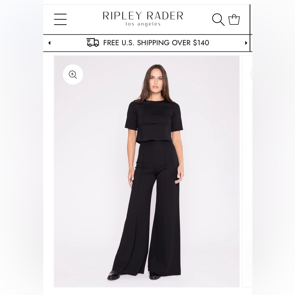 Ripley Rader // wide leg ponte pants
